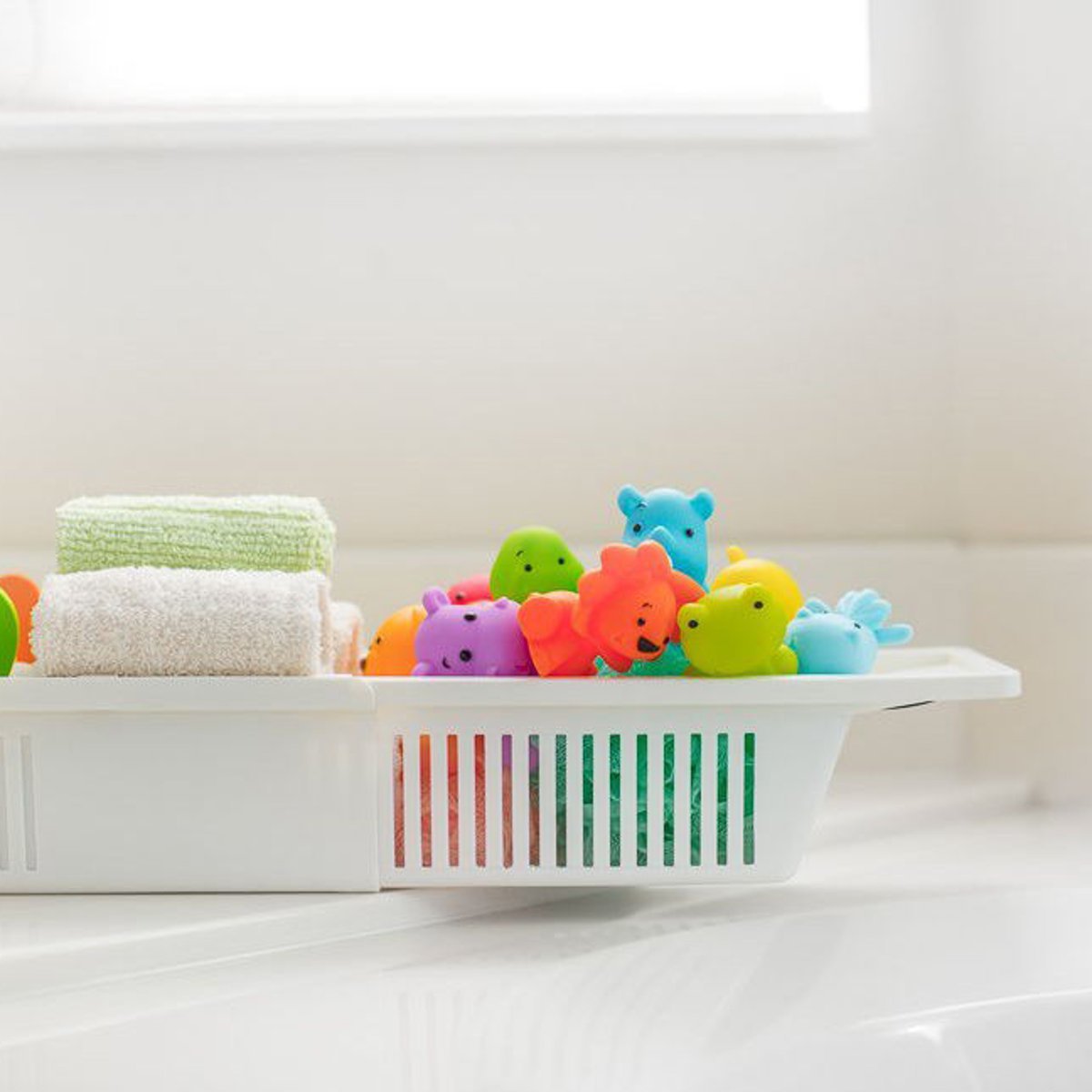 New retractable bathtub storage rack water toys bathroom toiletries storage basket home products factory wholesale