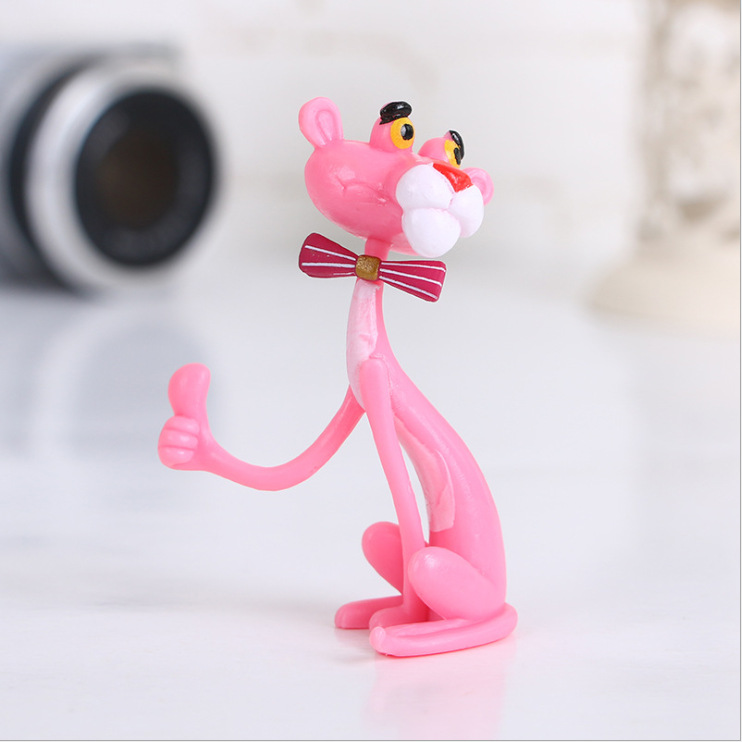 Red Leopard hand-made doll customized cute doll micro landscape decoration cartoon Naughty Leopard model