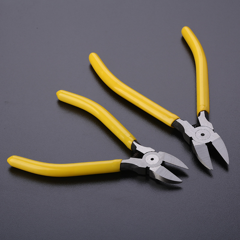 Factory wholesale 5.5 inch pliers 6 inch with spring 55# chrome vanadium steel pliers diagonal pliers 6 inch electronic scissors