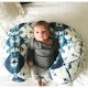 Baby U-Shaped Lactation Pillowcase Super Soft Bubble Velvet Stitching Pillowcase Stretch Printed Pillowcase Detachable minky Pillowcase