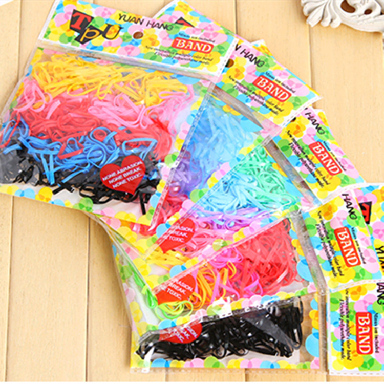 Korean headdress rope rubber band hair band basic hair rope headdress tie hair jewelry wholesale disposable TPU