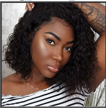 Factory wholesale African small roll wig European and American wig women's short curly hair high temperature silk chemical fiber headgear spot wholesale