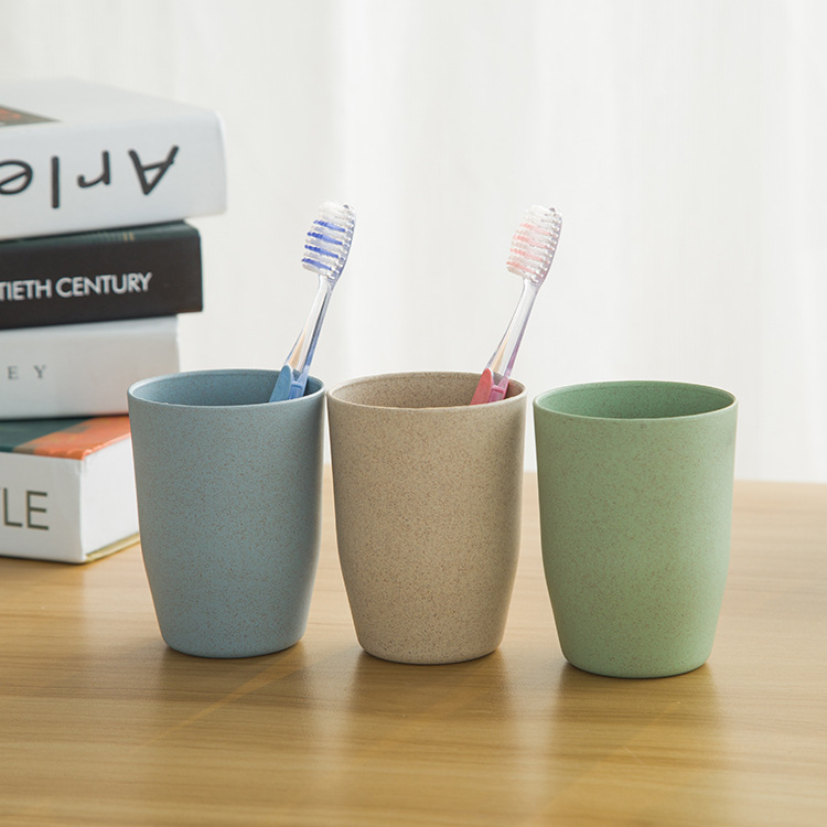 Wheat Straw Cup Mouthwash Cup Children's Toothbrush Cup Hotel Creative Water Cup Toilet Wash Cup Daily Necessity