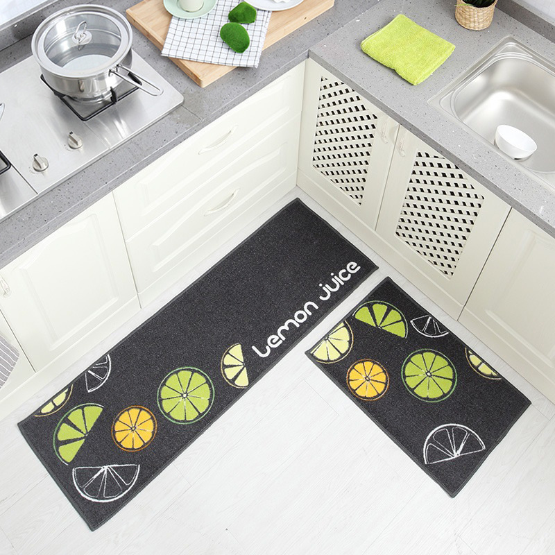ins Cross-border Kitchen Oil-proof Absorbent Floor Mat Foot Mat Balcony Kitchen Door Long Anti-slip Mat Carpet