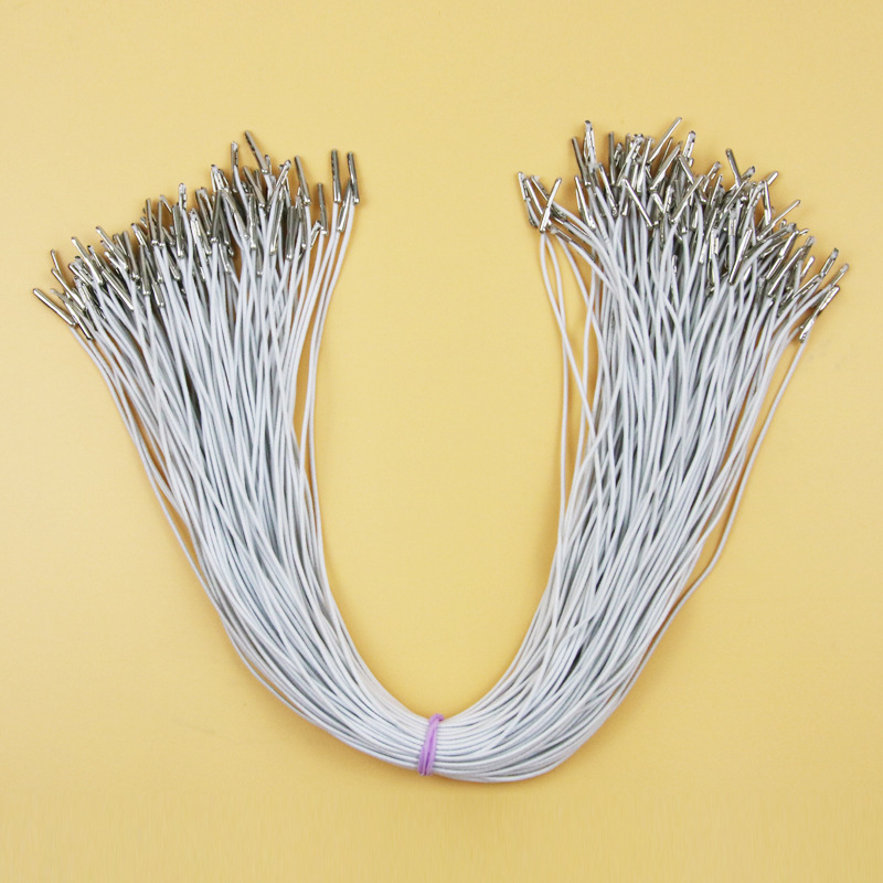 Hat elastic rope custom mask rope iron elastic rope fixed rope iron elastic rope card rope wholesale 1mm
