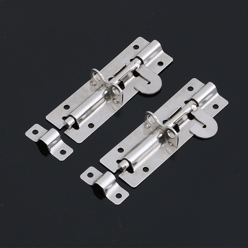 8 inch 5 inch 4 inch stainless steel bolt lockable thickened and lengthened open door bolt anti-theft widened door cow wholesale