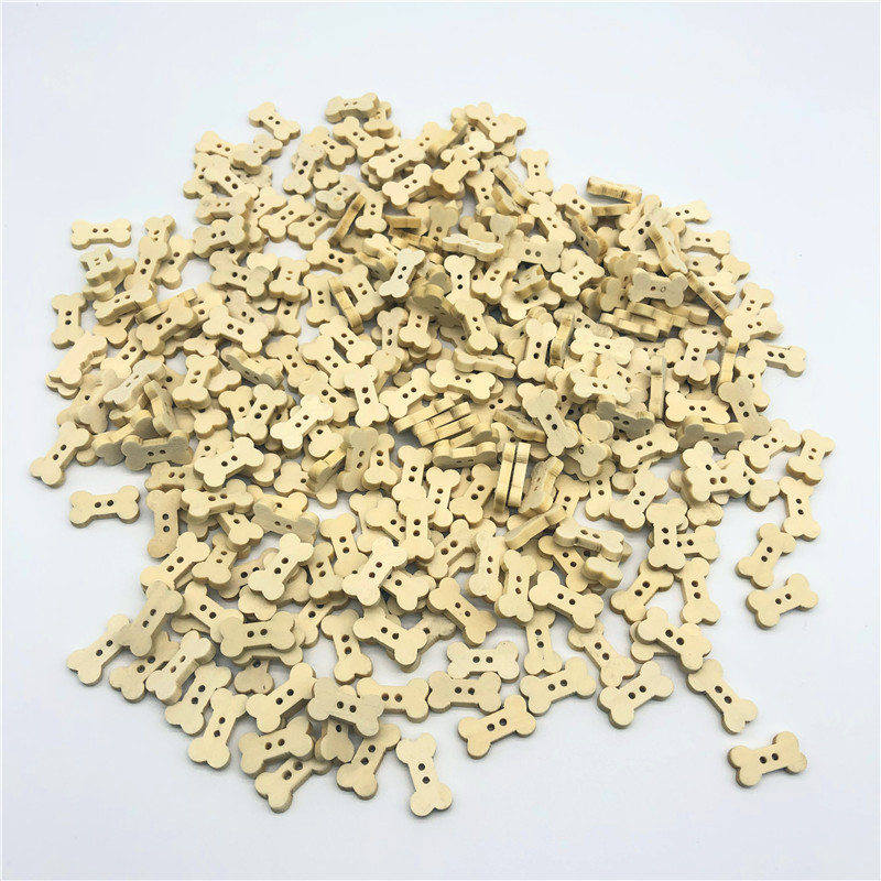 Wholesale Supply professional handmade DIY wood button cartoon bone solid wood creative button wood color button