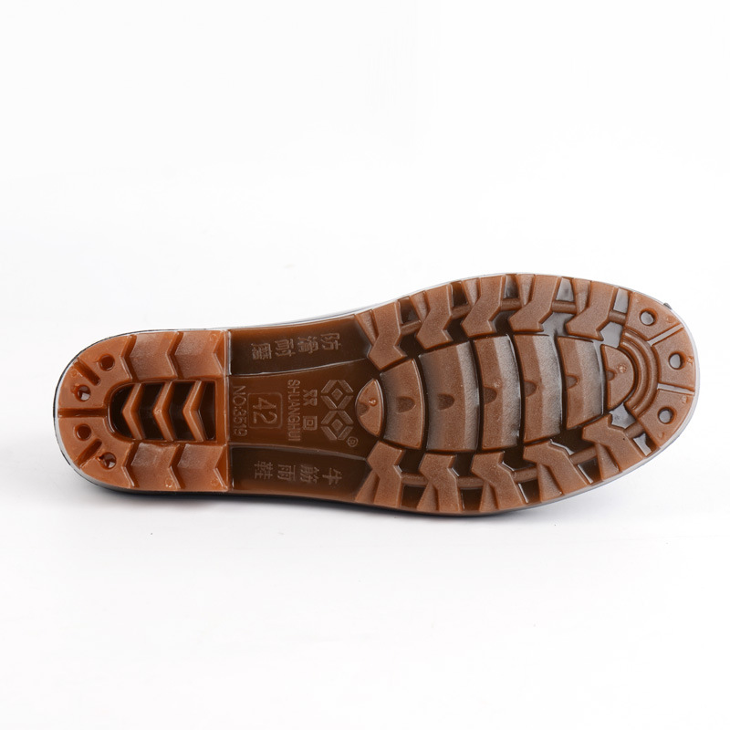Double back men's rain shoes spring and autumn shoes low shoes overshoes suit waterproof shoes kitchen shoes black black bulletins PVC rubber shoes