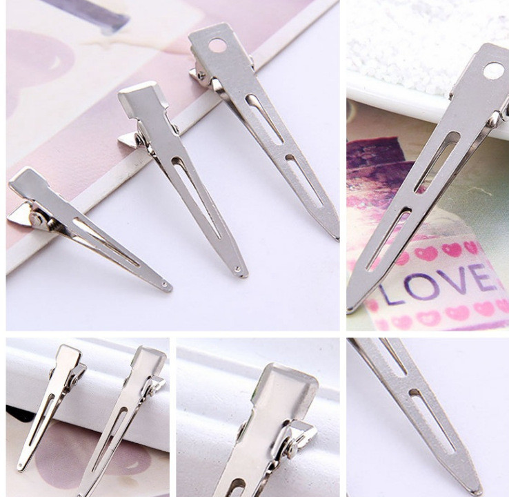 4.5cm single fork duckbill clip metal pointed hairpin accessories women's beauty hairpin DIY factory wholesale