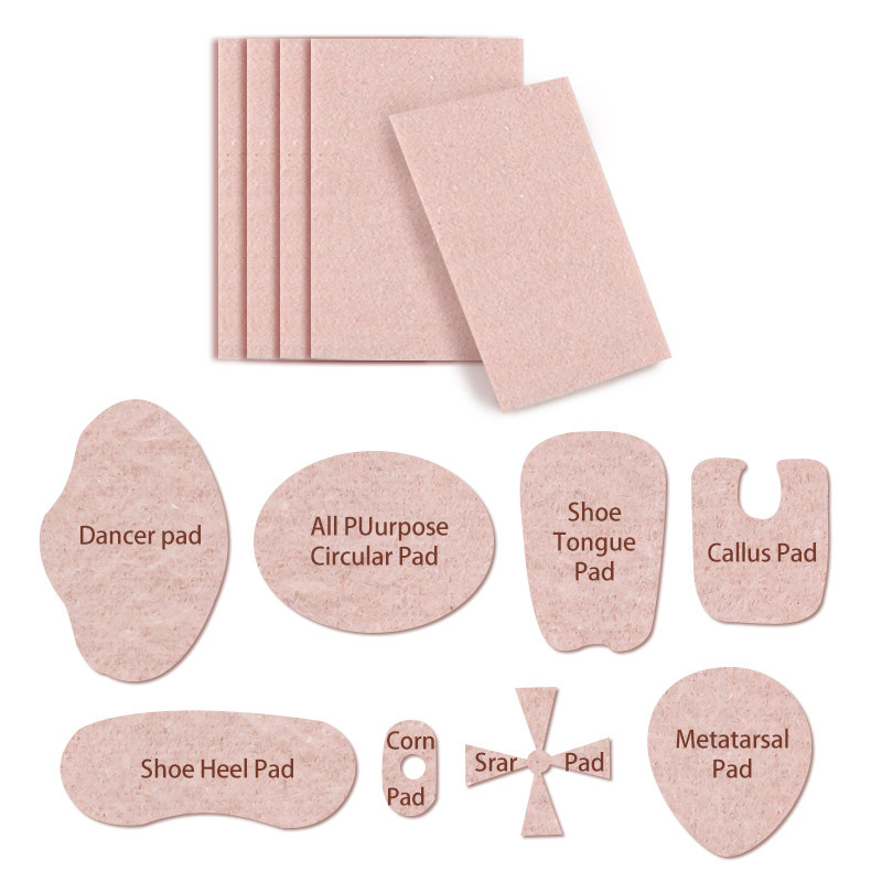 Flannel Foot Pad Multi-functional Anti-abrasion Sticker Can be Cut and Self-adhesive Foot Sticker Back Sticker Anti-abrasion Flannel Random Sticker