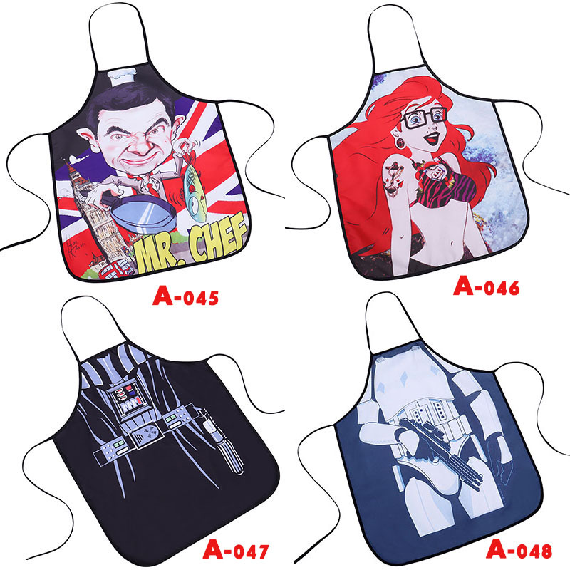 Personality funny apron big chest jeans beauty apron foreign trade spot factory direct sales