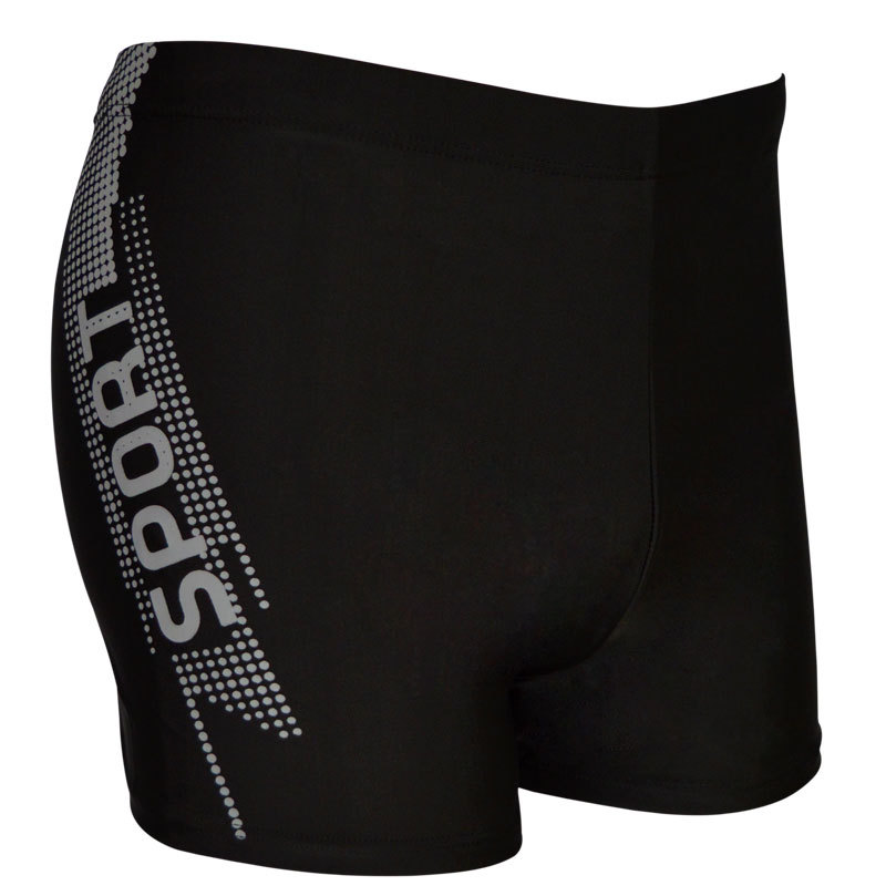 Wholesale New popular swimming trunks boxer adult swimming trunks extra large plus size Swimming trunks men's high waist conservative swimsuit