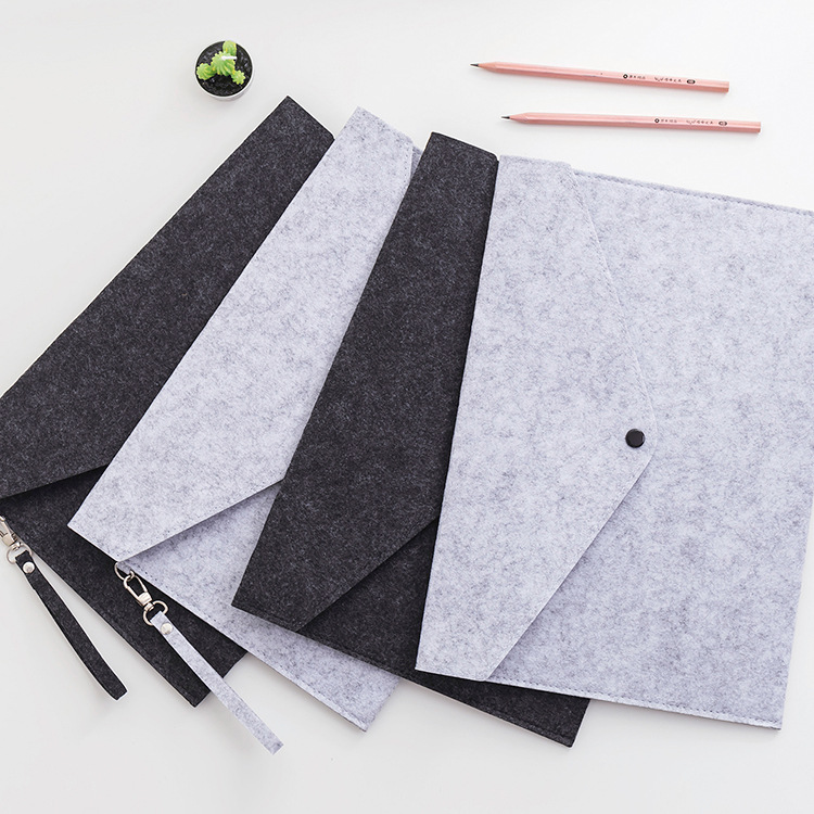 Felt file bag file bag clutch bag custom felt bag folder a4 advertising folder