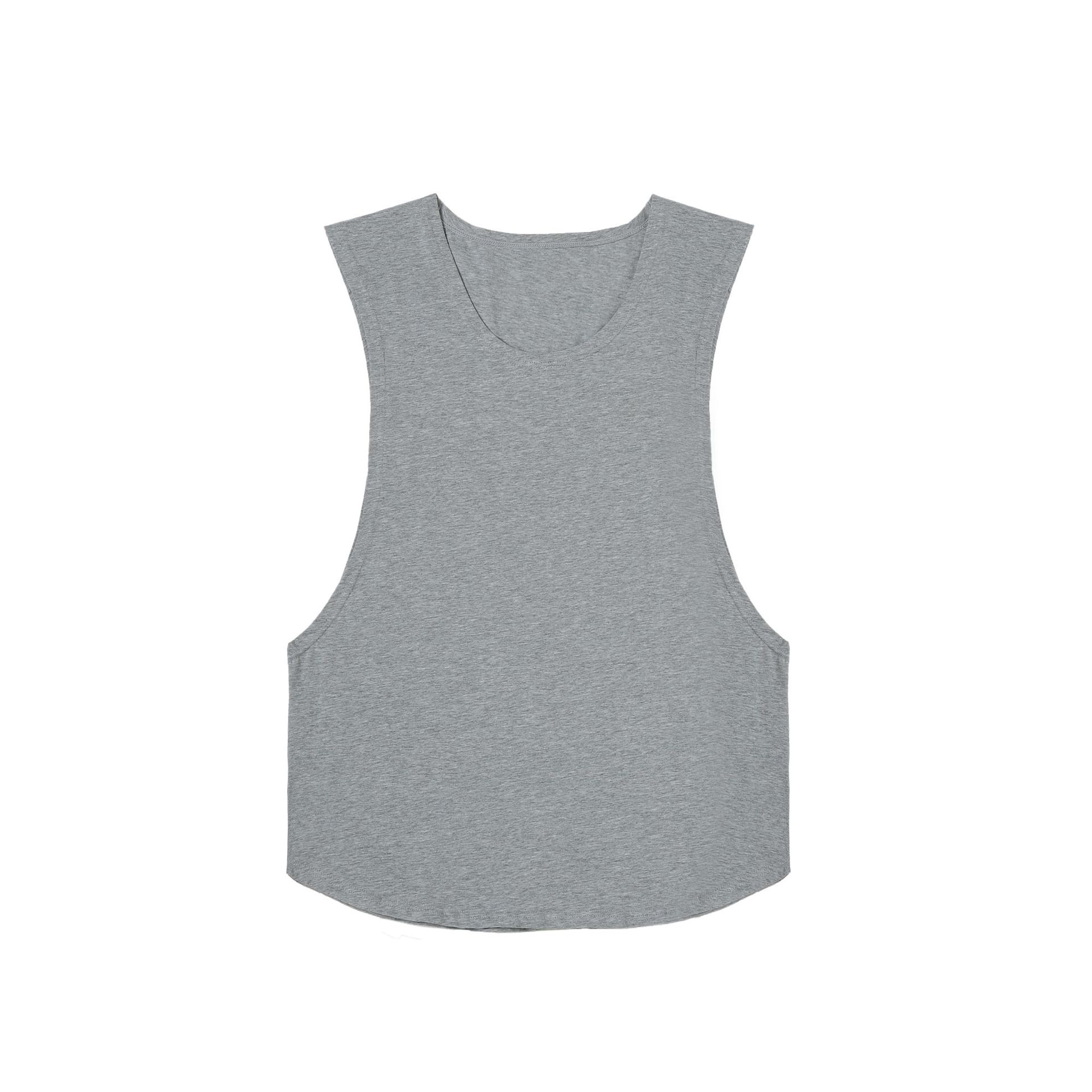 Men's Vest Solid Color Cotton Sexy Breathable Casual Large Cuff Men's Vest