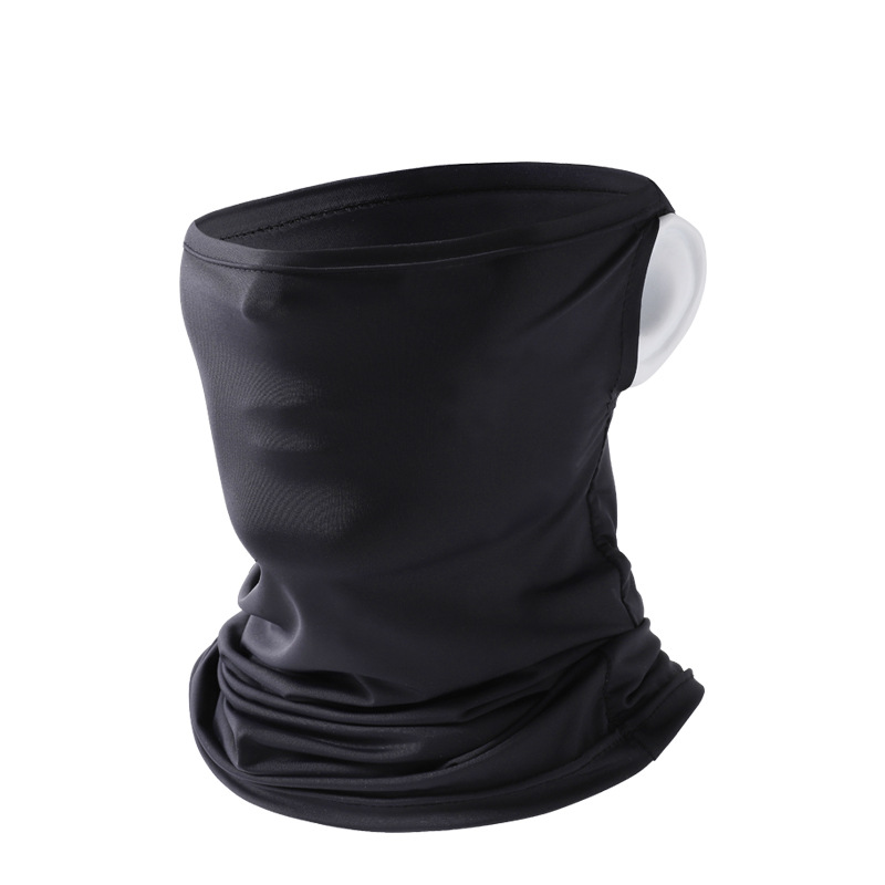 Ice Silk sun protection headgear ear hanging scarf outdoor riding triangle towel breathable sun protection face protection neck neck riding mask