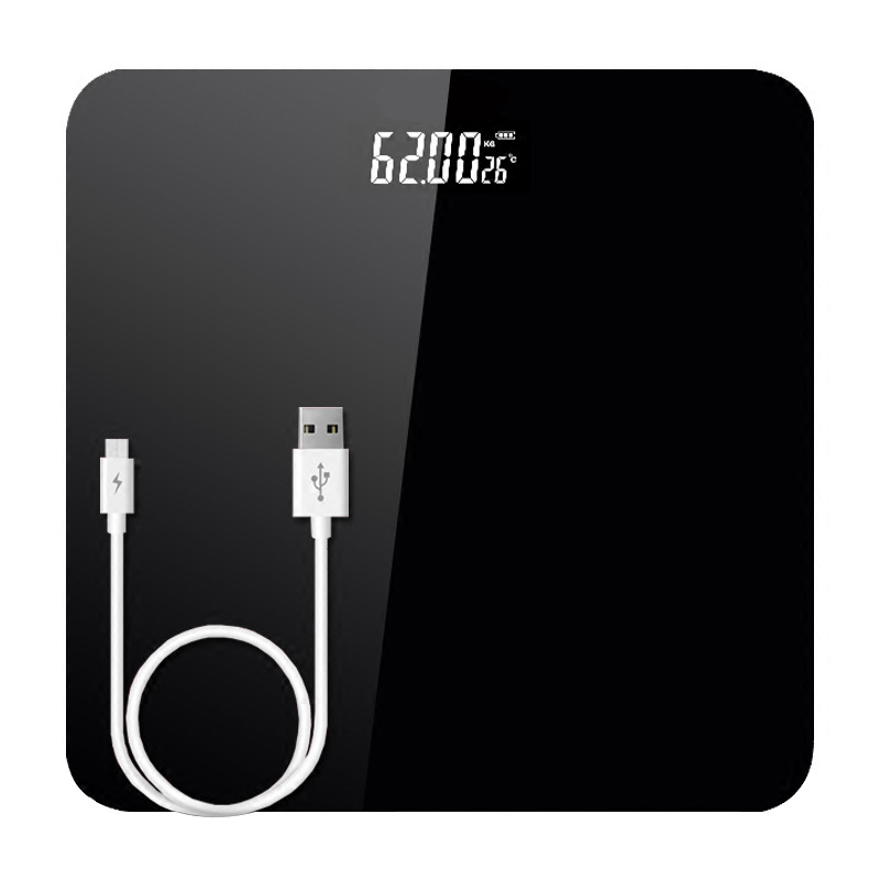 Manufacturers usb rechargeable electronic weighing scale home intelligent human scale simple fashion adult health scale weighing device