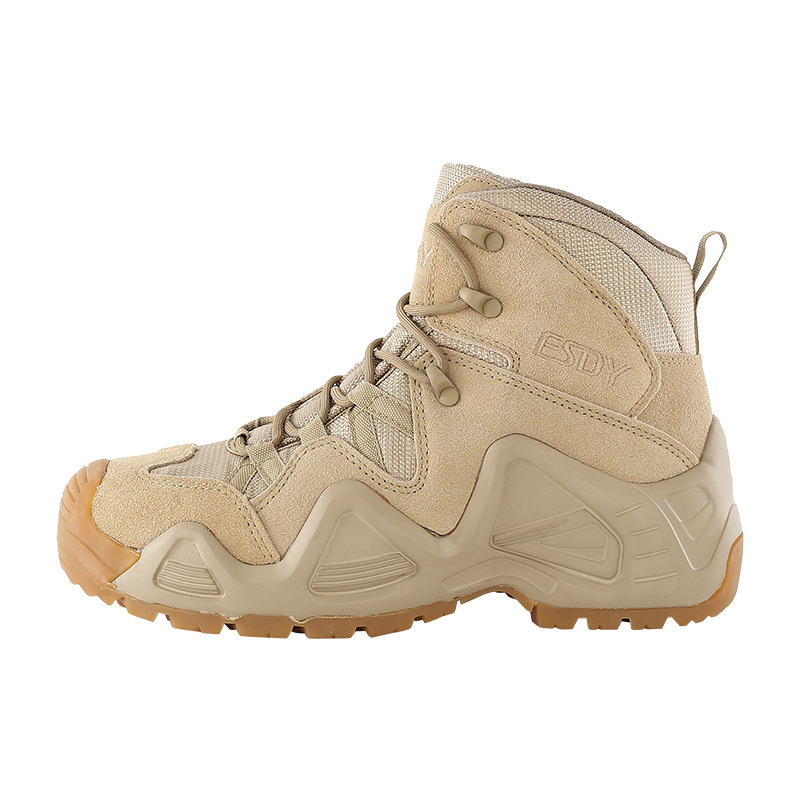 ESDY tactical version outdoor hiking shoes men's and Women's Mid-help tactical boots hiking shoes