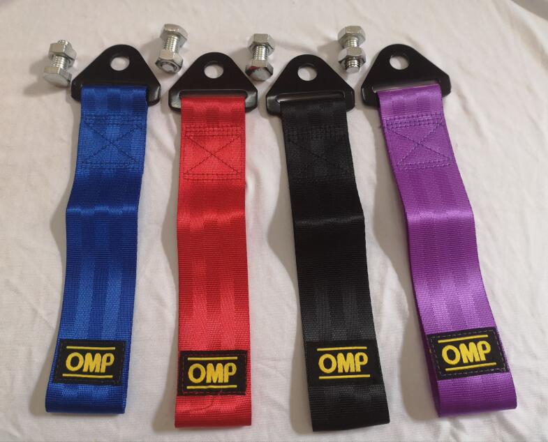 Car tow rope surrounding front bar trailer with hook decoration traction rope tow belt modified personalized traction belt