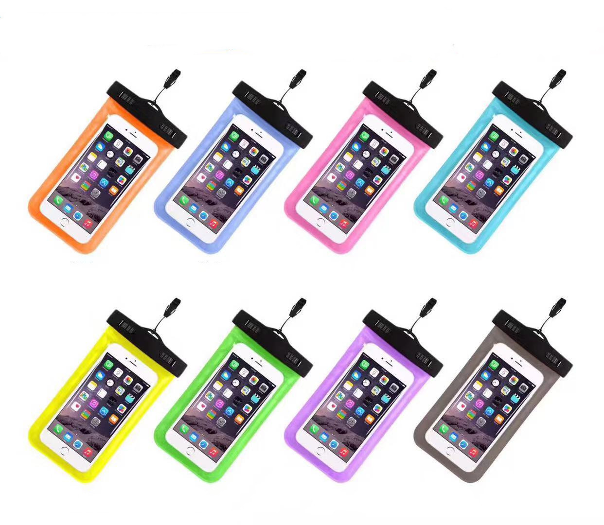 Factory wholesale mobile phone transparent waterproof bag PVC swimming drifting mobile phone bag diving waterproof case