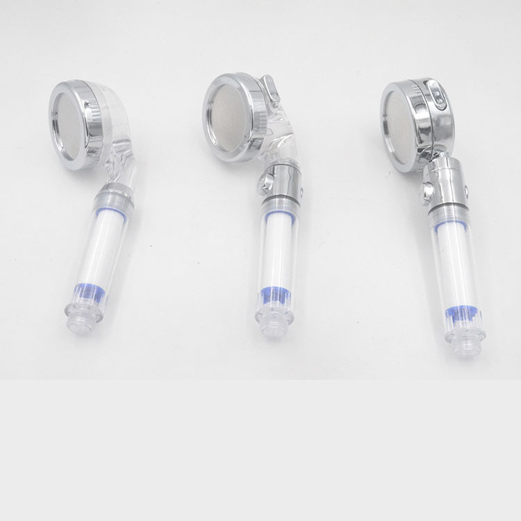 Negative ion booster multifunctional shower nozzle filter core removable and washable hand-held shower head for cross-border e-commerce