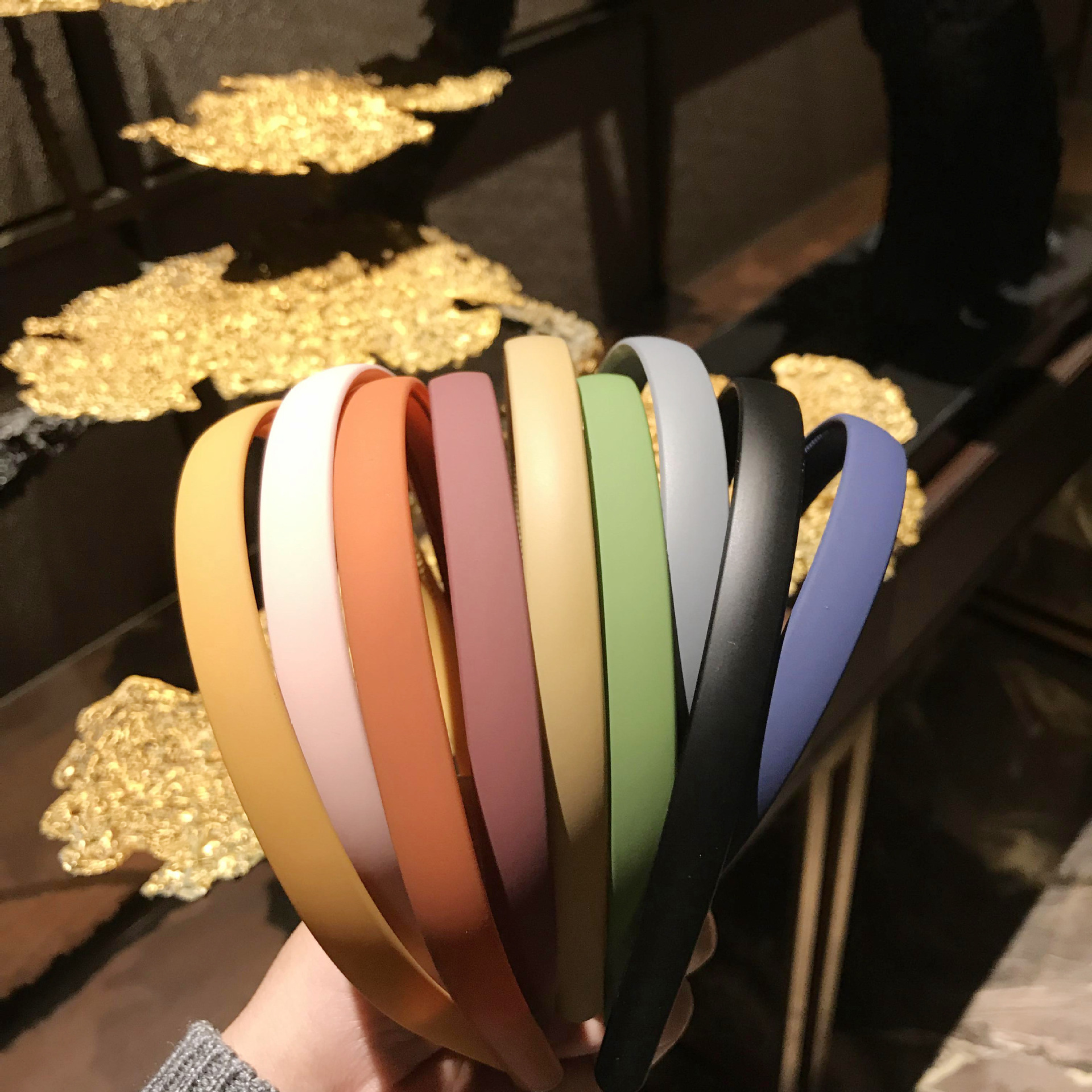 韓版磨砂啞光糖果色簡約發箍兒童壓發頭箍網紅小清新髮飾頭飾