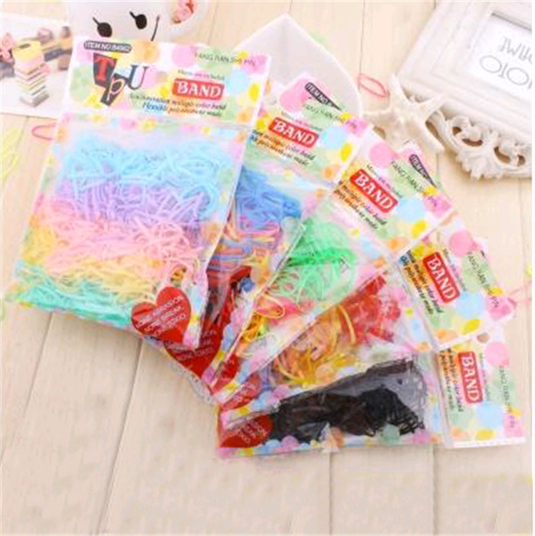 Korean headdress rope rubber band hair band basic hair rope headdress tie hair jewelry wholesale disposable TPU