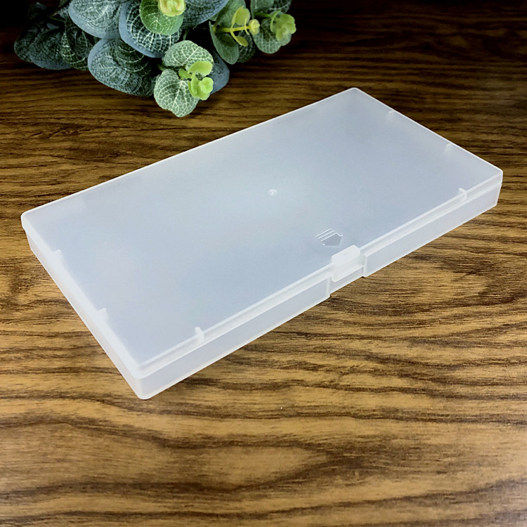 Plastic Box 18mm flat box frosted plastic box mask packing box components covered storage box factory in stock