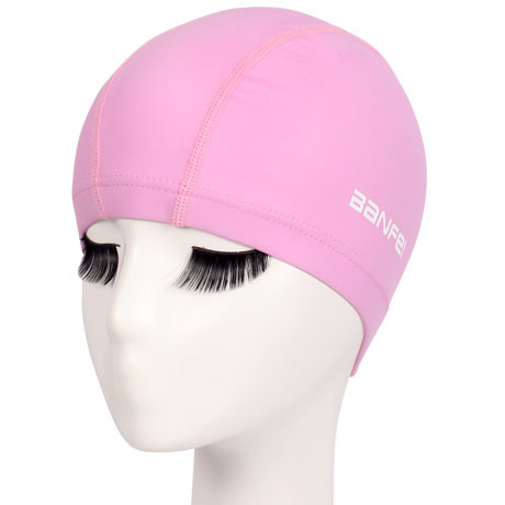 Solid Color Cloth Swimming Cap Unisex Adult Swimming Cap Comfortable Head-free Swimming Pool Cloth Swimming Cap High-end Cloth Cap