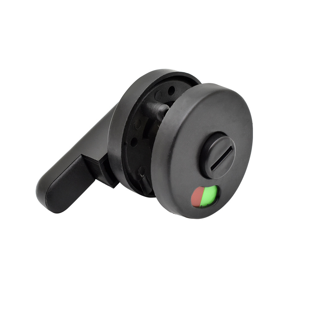 Male black folding door partition lock toilet with indicator partition lock nylon plastic partition indicator door lock