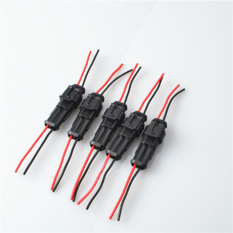 Cross-border 2P wire harness automotive connector waterproof connector 5 sets/10 sets per pack