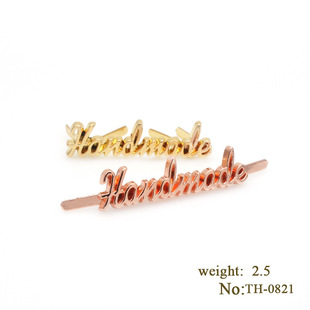 DIY handmade bag metal handmade Mark Buckle luggage hardware accessories decorative trademark buckle factory direct sales