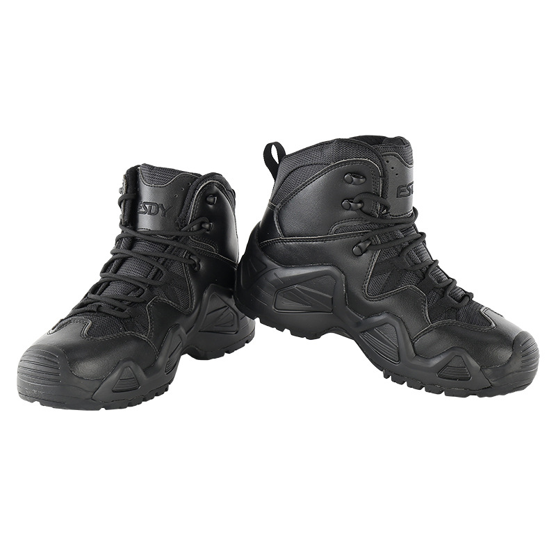 ESDY tactical version outdoor hiking shoes men's and Women's Mid-help tactical boots hiking shoes