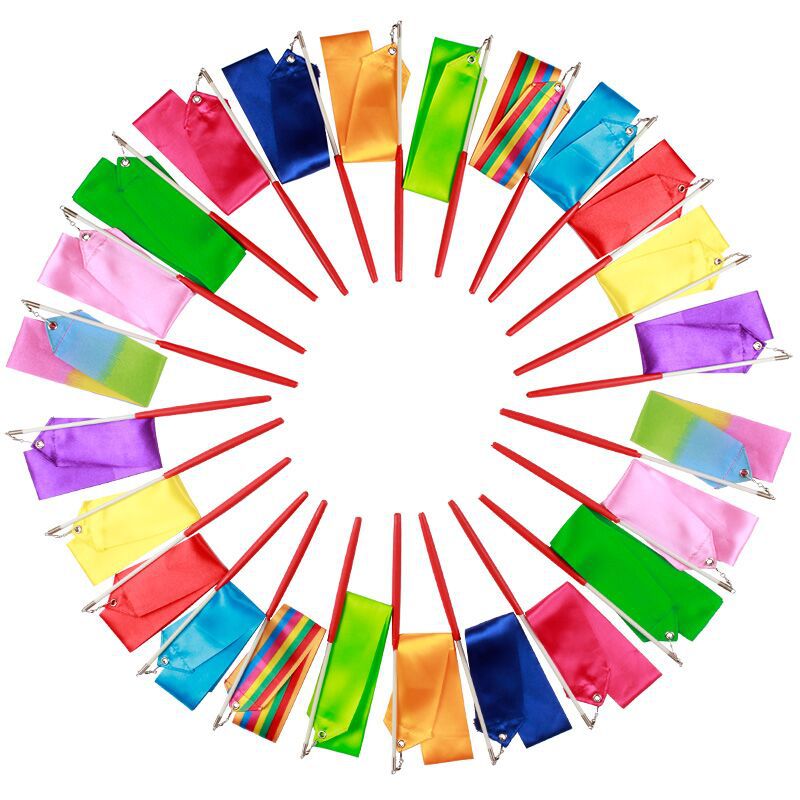 Artistic Gymnastics Ribbon Suitable for Children Adults Middle-aged and Elderly Gymnastics Wide Ribbon Toys Dance Ribbon
