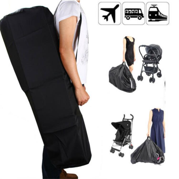 Baby stroller umbrella car storage bag aircraft train car travel anti-dirty portable + strap black