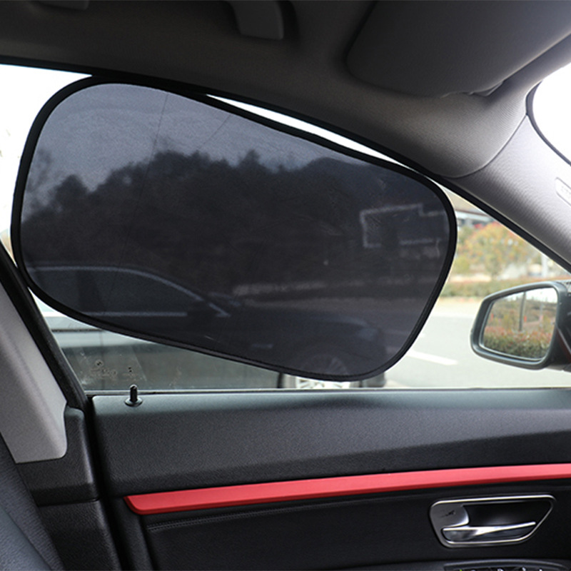 Custom car supplies new PVC mesh electrostatic sunshade windshield full-cover sunshade 4 pieces sunshade