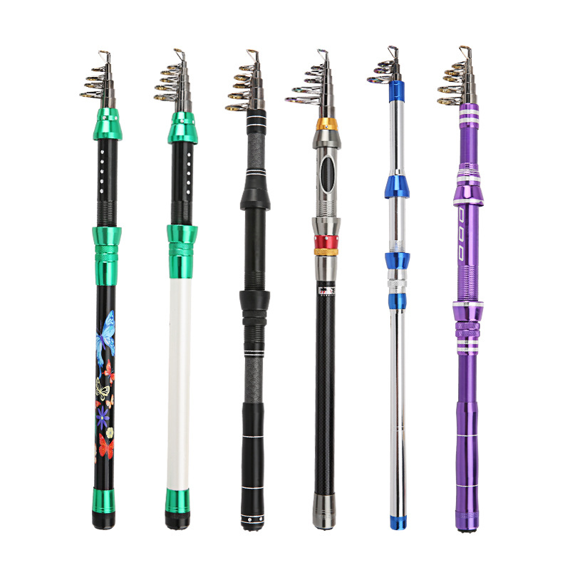 Cross-border fishing rod short section small sea Rod mini portable carbon small sea Rod small throwing rod 1 meter 1 meter 3