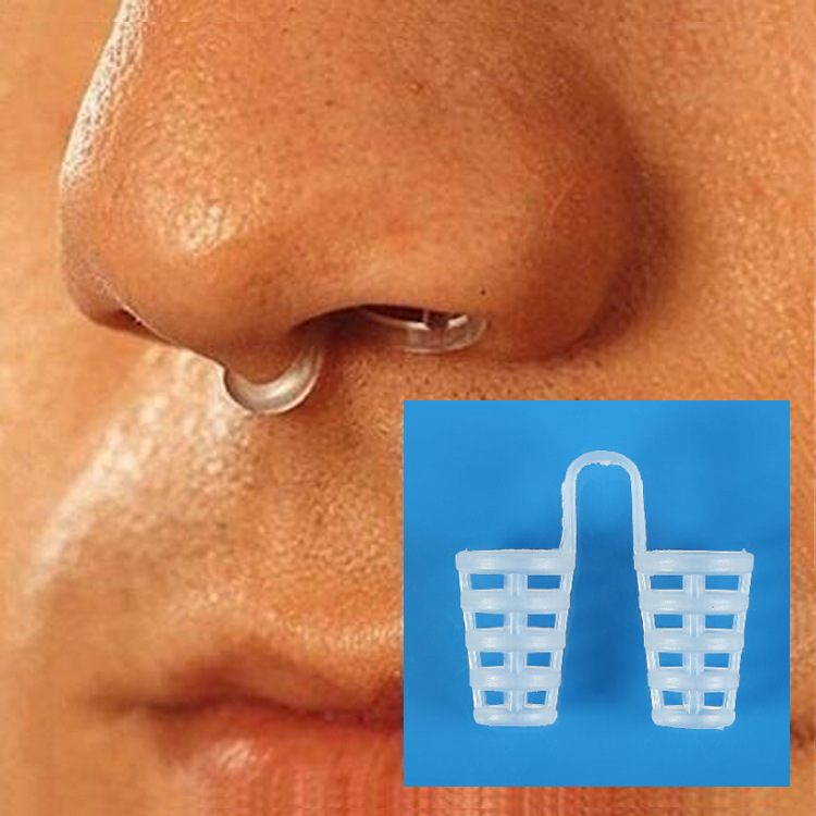 Silicone mini anti-snoring device anti-snoring sleep anti-snoring nose clip anti-snoring device four pieces