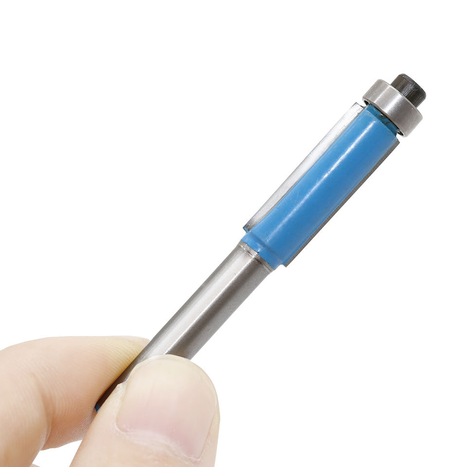Blue 4-piece edge trimmer special knife TCT double blade straight knife edge trimmer woodworking milling acrylic