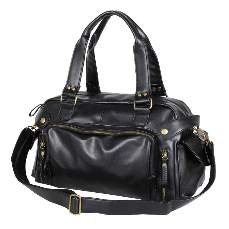 Factory Direct supply shoulder bag PU leather men's bag shoulder messenger bag men's handbag trendy large capacity Travel Bag