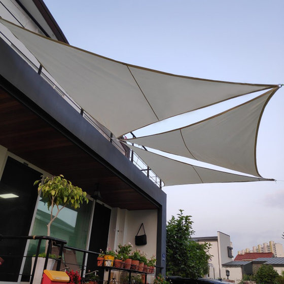 Cross-border triangle 3.6*3.6*3.6 m sunshade sail outdoor awning landscape awning waterproof awning cloth