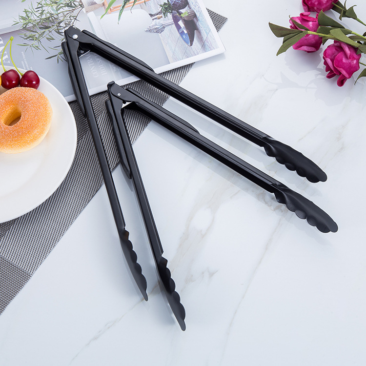 Stainless steel food clip barbecue steak clip buffet food clip kitchen baking gadget wholesale