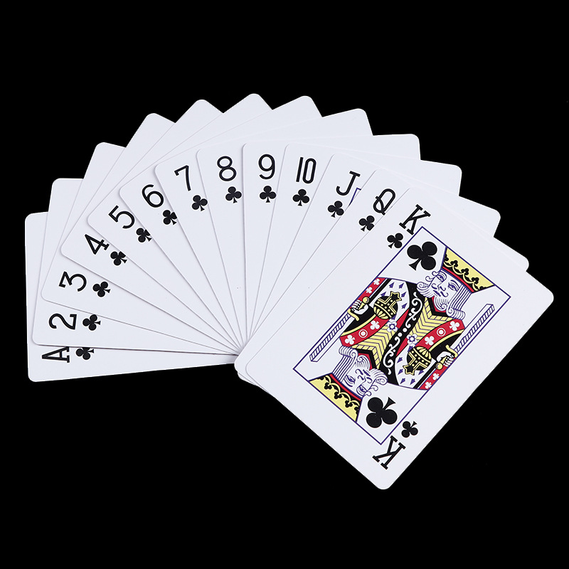 Factory creative pvc plastic waterproof poker portable wear-resistant board game card poker wholesale