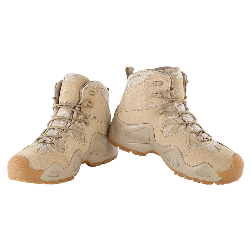 ESDY tactical version outdoor hiking shoes men's and Women's Mid-help tactical boots hiking shoes
