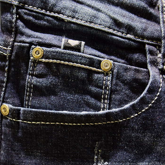 Ripped Jeans Men's Small Foot Slim-fit Korean Fashionable 2019 New Arrival Men's Stretch All-match Scraping Long Pants for Men
