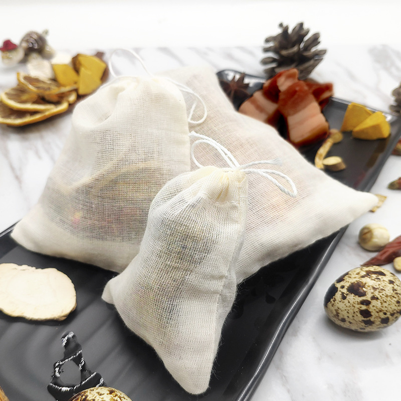 Cotton soup bag decocting medicine bag tea marinade bag large vegetable juice bag decocting medicine bag