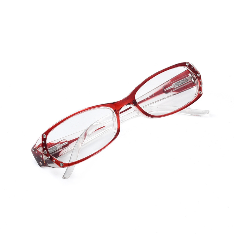 With Diamond Spring mirror legs reading glasses light wholesale old mirror men and women stall old flower glasses fashion 8573