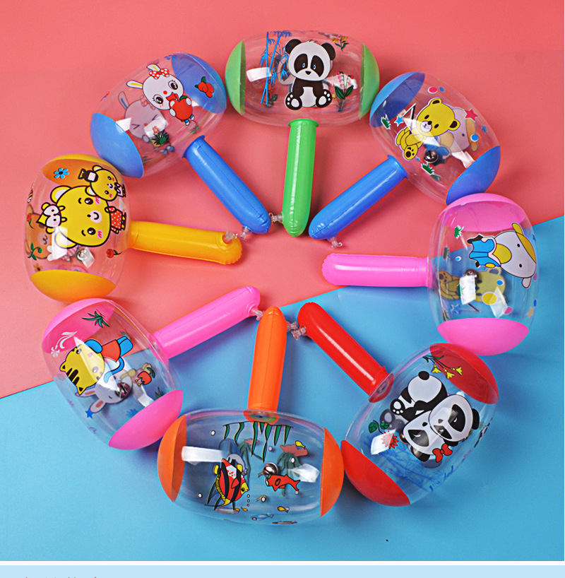 Inflatable Hammer inflatable hammer pinch ring with Bell scan code push gift factory inflatable toys wholesale