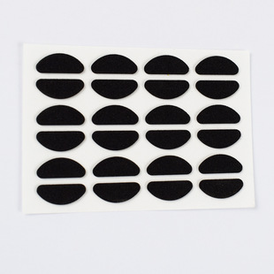 D-Shaped White Black EVA Foam Foam Nose Sticker Glasses Silicone Nose Pad Nose Anti-Slip Height Glasses Accessories