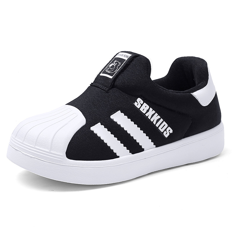 Children's shell head shoes baby sneaker boys 2-3-4 years old 5 kindergarten spring fashion girls' shoes one-piece delivery