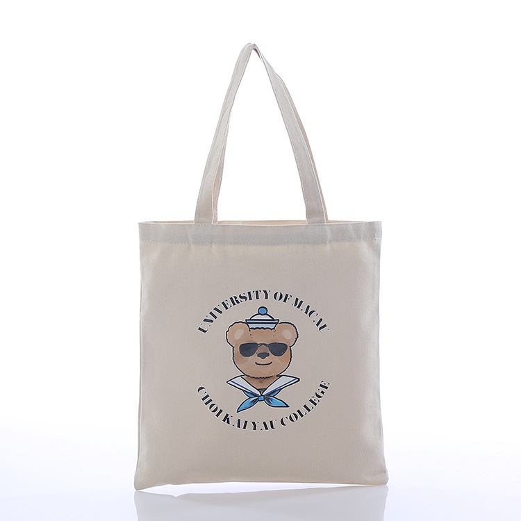 Advertising environmental protection portable shopping cloth bag spot blank canvas bag